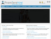 Tablet Screenshot of premierehire.com